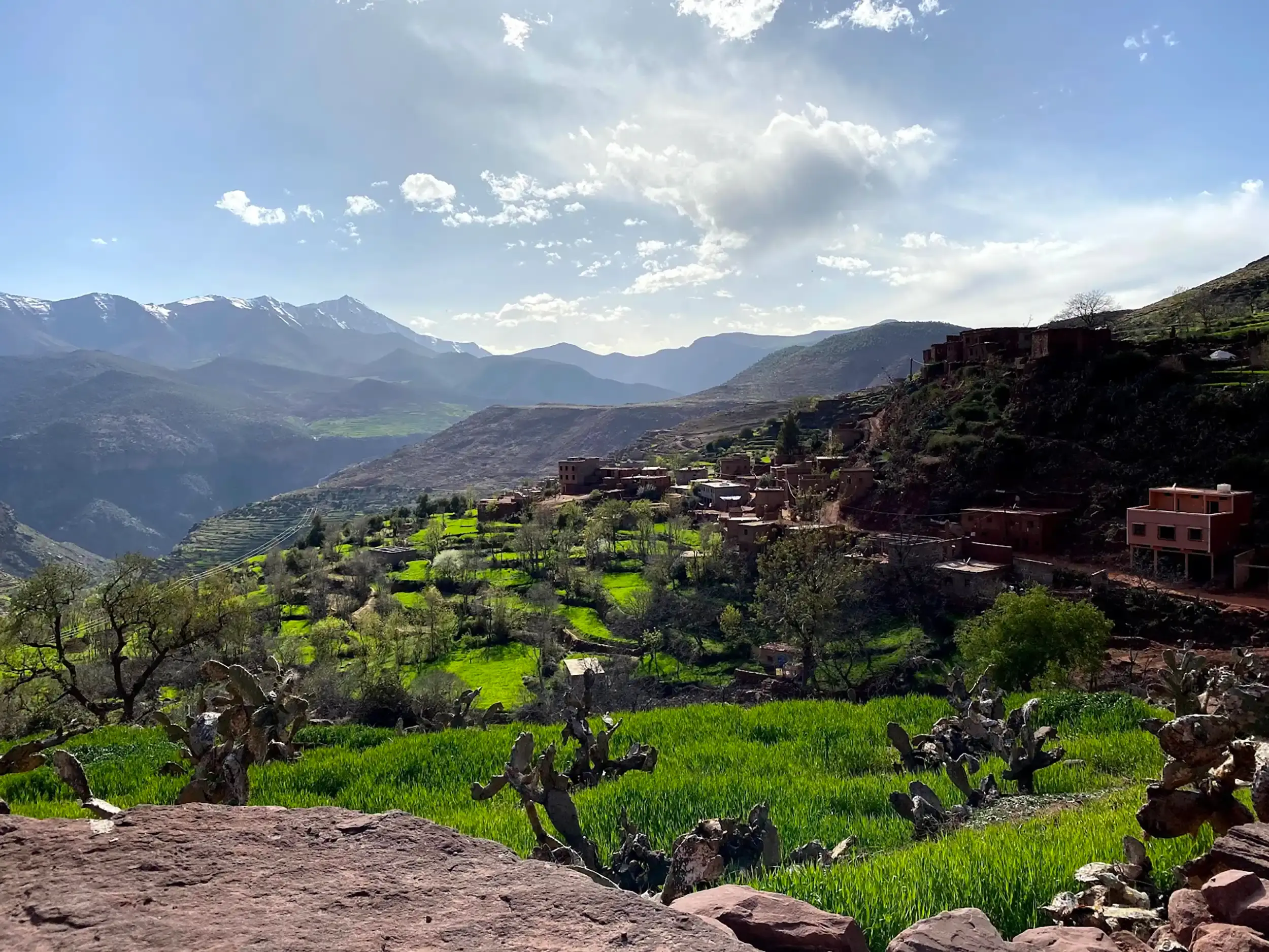 The Ourika Valley, a nature destination to explore during your stay in our guesthouse in Marrakech.